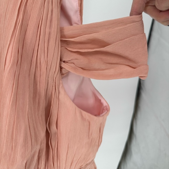 J. Crew Cara Silk Chiffon One Shoulder Dress in Misty Rose size 16 NWT - Picture 6 of 15